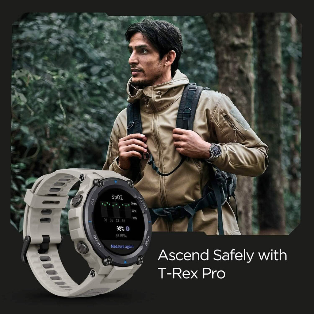T-Rex Pro Smart Watch for Men Rugged Outdoor GPS Fitness Watch  (Refurbished)