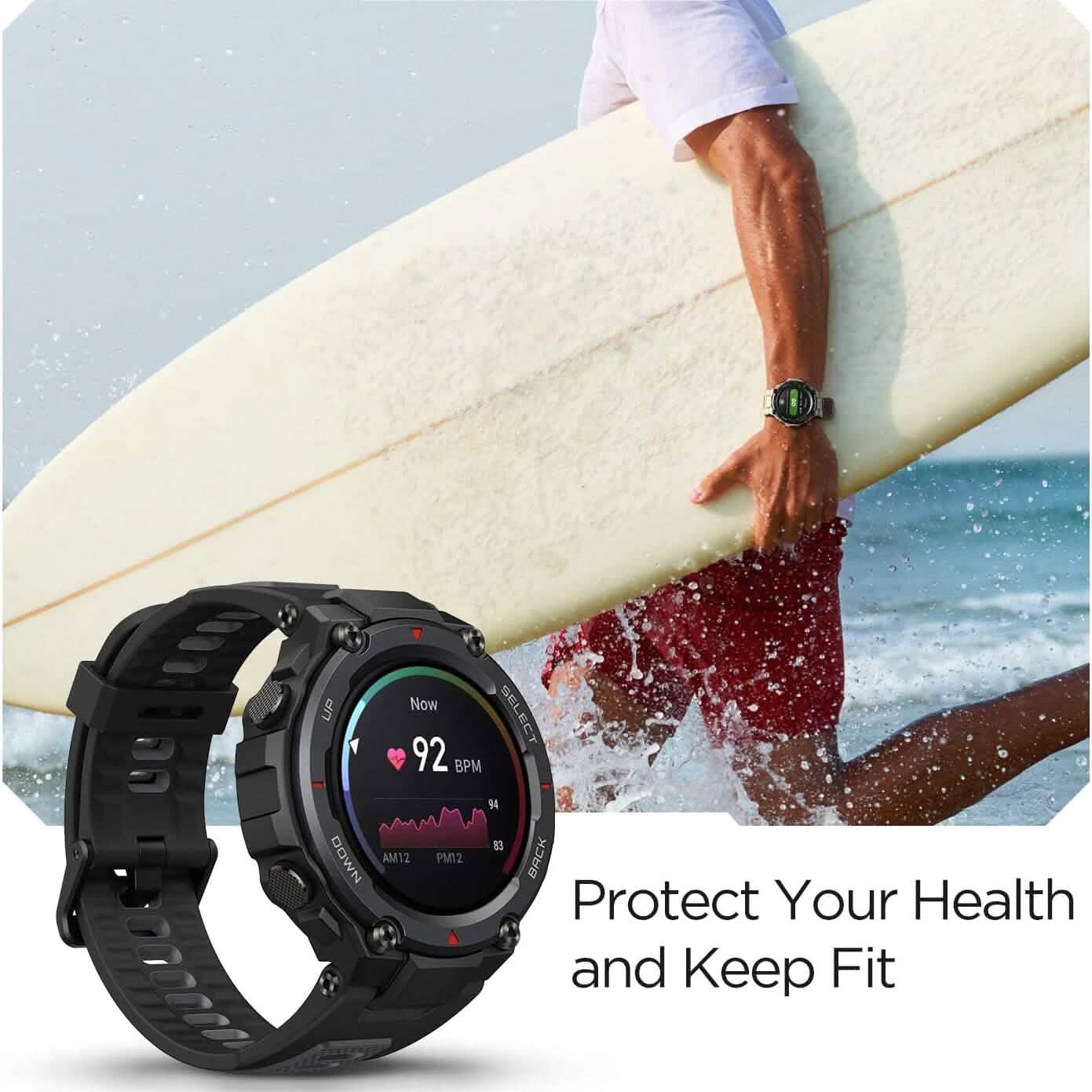 T-Rex Pro Smart Watch for Men Rugged Outdoor GPS Fitness Watch  (Refurbished)