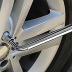 Telescoping Lug Wrench Extendable Tire Wheel Nut with CR-V Sockets