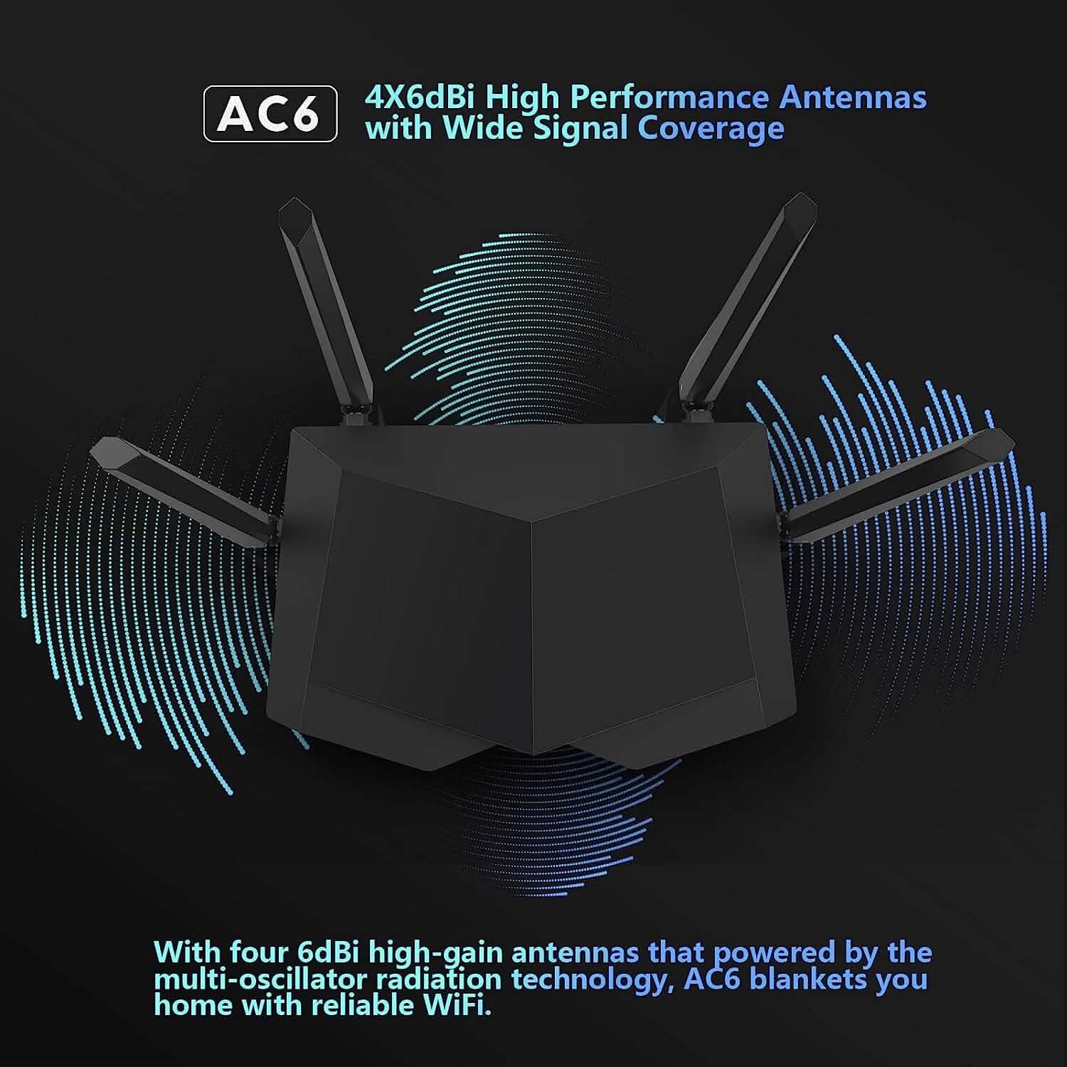 Tenda AC1200 Smart WiFi Router  (Refurbished)