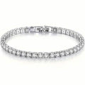 Tennis Single Row Synthetic Zircon Bracelet