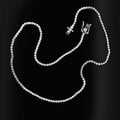 14K White Gold 3.50CT Lab-Grown Diamond Tennis Necklace