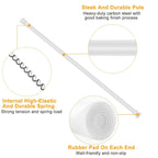 Tension Curtain Rod Spring Load Adjustable Curtain Pole