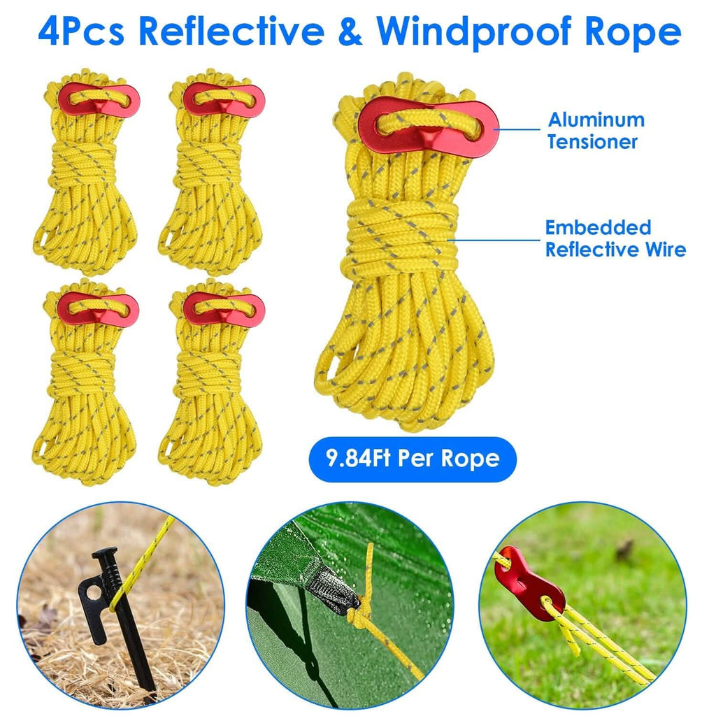 Tent Stakes Camping Hammer Set