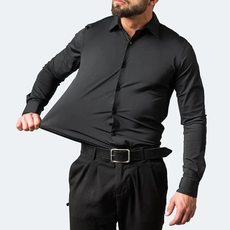 Men's Slim Fit Stretch Dress Shirt