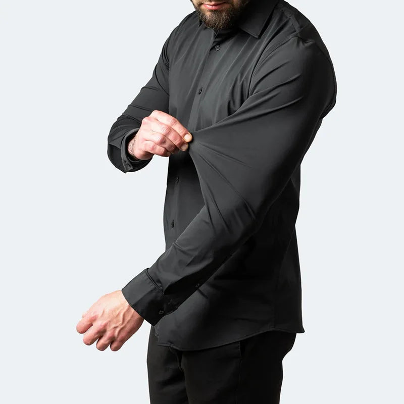Men's Slim Fit Stretch Dress Shirt