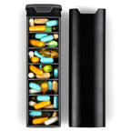 Weekly Pill Organizer - Aluminum & Wood Design