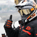 THERMOGRIP Moto Gloves - Waterproof winter motorbike gloves with 3-layer insulation & carbon fibre protection