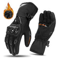 THERMOGRIP Moto Gloves - Waterproof winter motorbike gloves with 3-layer insulation & carbon fibre protection