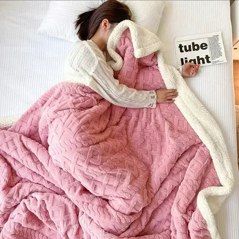 Thick Lambswool Blanket for Winter - WarmWool