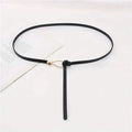 Thin Leather Belt Female Bow Leisure Belts