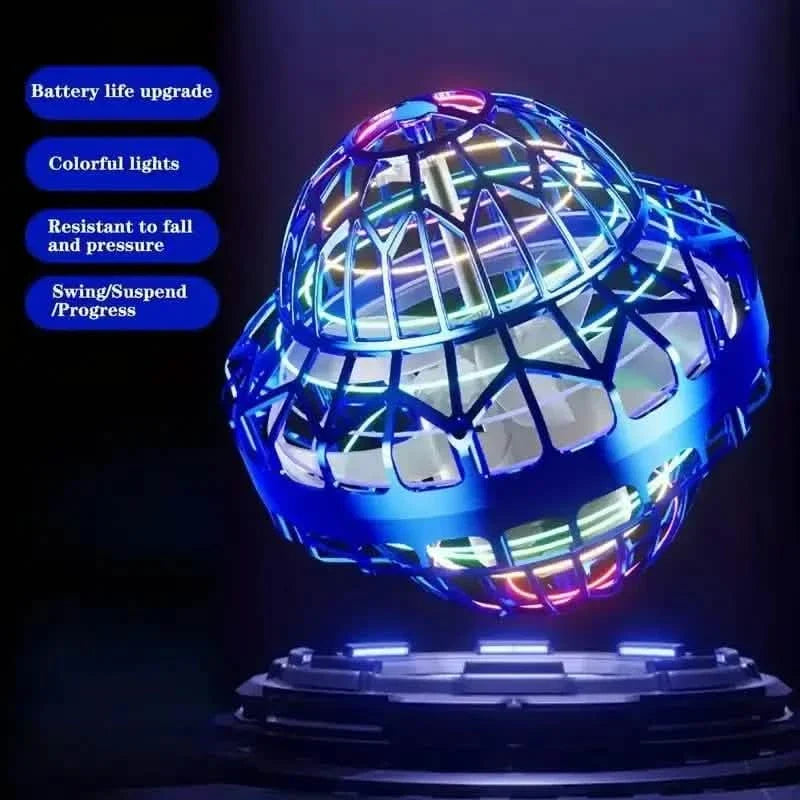 3rd Gen UFO Rotating Flying Toy with Vibrant LED Illumination