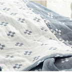 Throw Blanket Cotton Blanket Fluffy Geometric Pattern