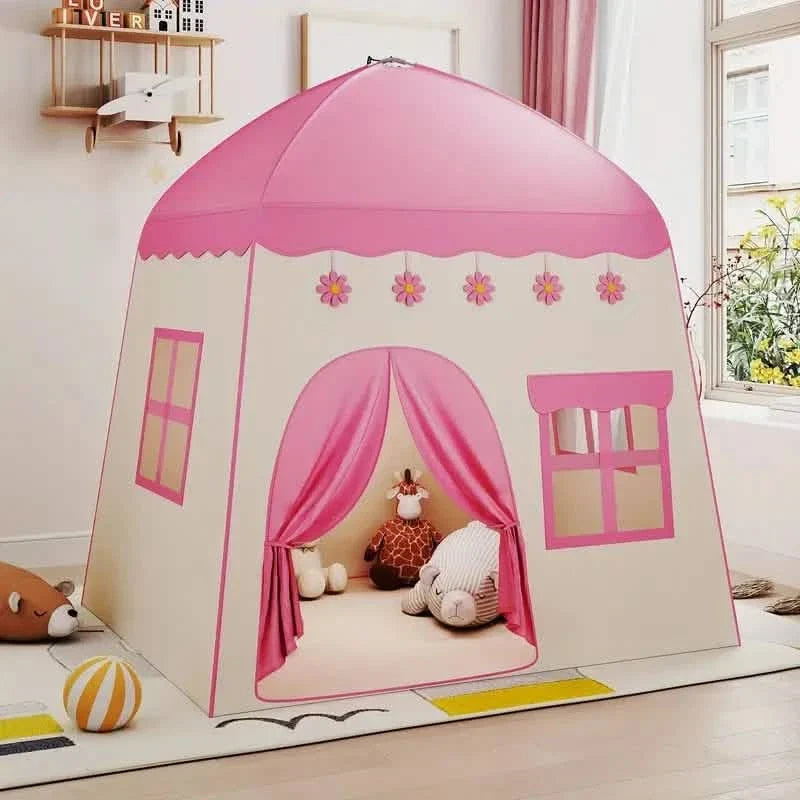 Toy Play Tent for Girls with Star Lights and Balloons