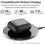 TOZO T6 True Wireless Earbuds Bluetooth 5.3 Headphones Touch Control with Wireless Charging Case (Refurbished)