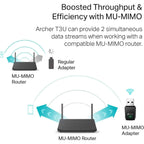 TP-Link AC1300 USB WiFi Adapter(Archer T3U)- 2.4G/5G Dual Band Wireless Network Adapte  (Refurbished)