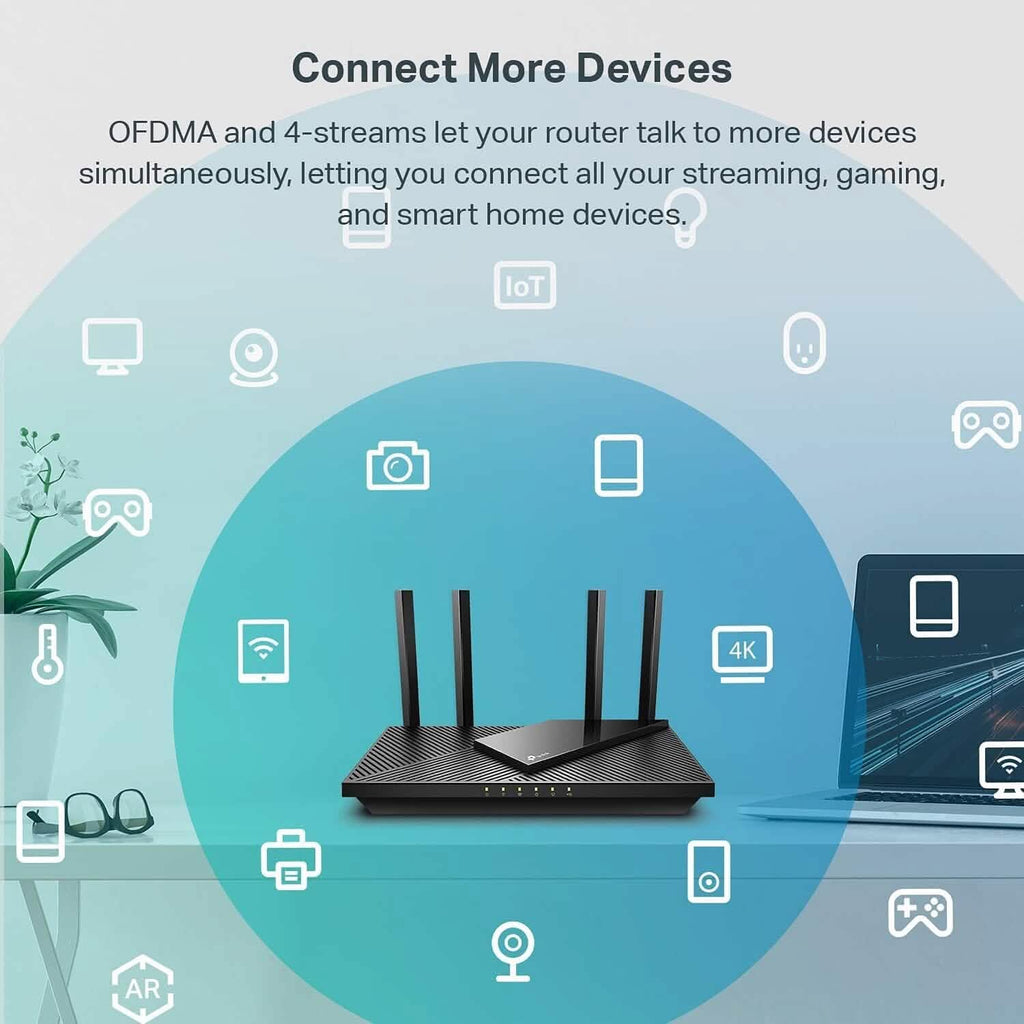 TP-Link AX3000 WiFi 6 Router  (Refurbished)