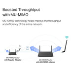 TP-Link USB WiFi Adapter for Desktop PC with 2.4GHz/5GHz High Gain Antenna (Refurbished)