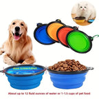 Travel-Friendly Pet Bowl - Durable TPR, Foldable & Chew-Resistant for Dogs & Cats