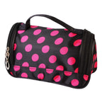 Travel Makeup Bag Portable Cosmetic Organizer with Cosmetic Mirror