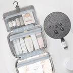 TRAVELTIDY | Portable 4-Section Makeup & Toiletries Bag