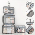 TRAVELTIDY | Portable 4-Section Makeup & Toiletries Bag