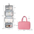 TRAVELTIDY | Portable 4-Section Makeup & Toiletries Bag