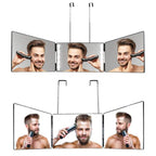 Tri-Fold Mirror with Telescopic Hanger