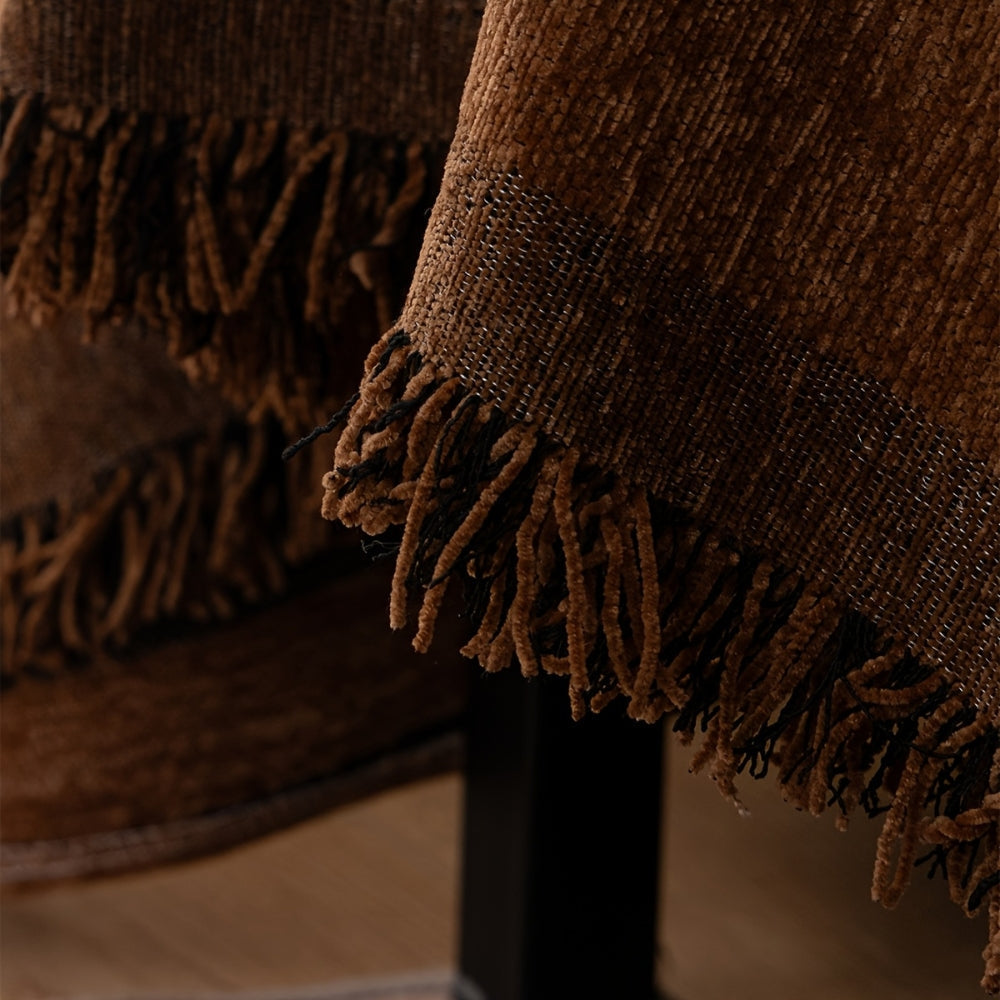 Geometric Tribal Chenille Blanket for Sofas