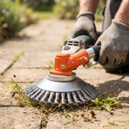 Trimmer Attachment Weed Removal Durable Carbon Steel Design