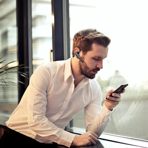 Wireless Earpiece with Noise Cancelling Mic - Bluetooth 5.1