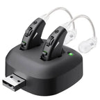 True Hearing Aids (Not Amplifier) for Seniors Rechargeable with Charging Dock