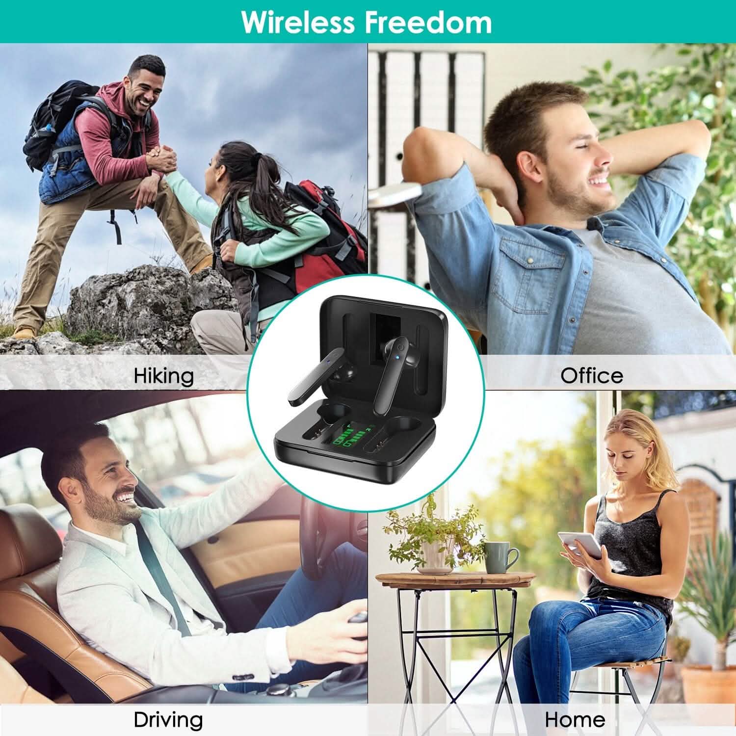 True Wireless Stereo V5.1 Earbuds Touch Control