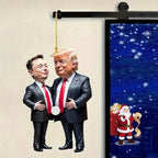 Trump & Musk Acrylic Hanging Ornament