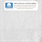 100% Cotton Woven Texture Bath Towel Set - Marbella Collection