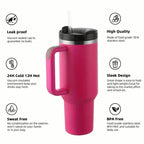 Tumbler with Handle And Straw Lid, Leak-proof Travel 40oz Coffee Mug