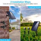 Twin Solar Spotlight Outdoor Light