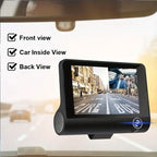 Two-Lens HD Night Vision Driving Recorder with Suction Cup Installation + 32G Card