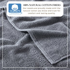 Cotton Textured Bath Towel Set - Acacia Collection