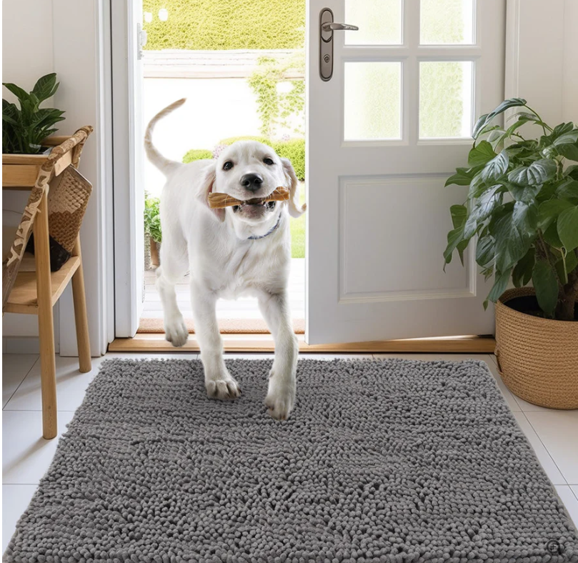 Washable microfiber pet mat - highly absorbent & non-slip