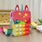 Unicorn Crossbody Bag with Pop Fidget Buttons