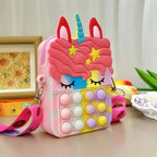 Unicorn Crossbody Bag with Pop Fidget Buttons