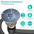 Unilateral V5.0 Wireless in-Ear Headset with Hook
