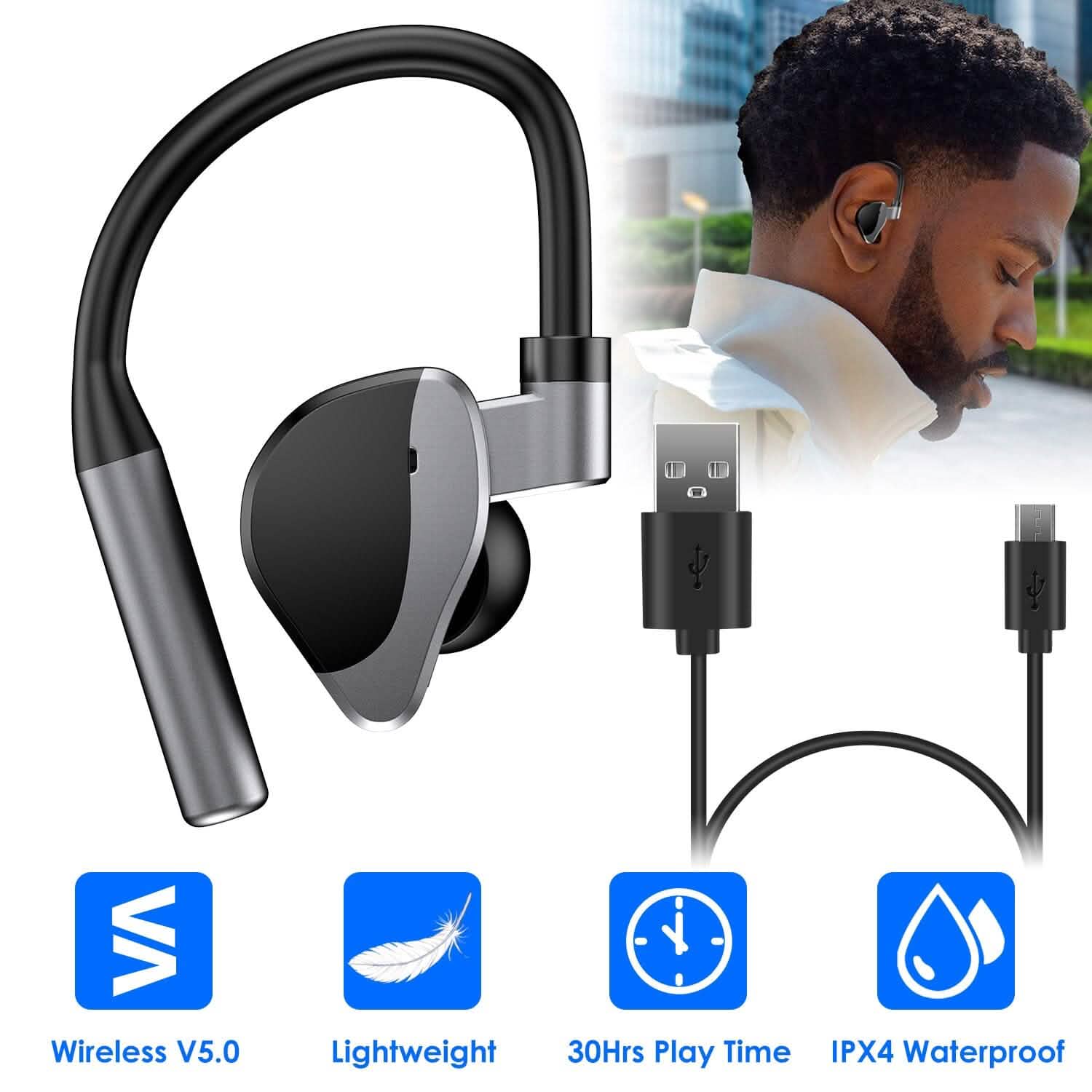 Unilateral Wireless Earpiece