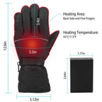 Unisex Battery Powered Heated Waterproof Gloves