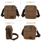 Unisex Crossbody Bags Canvas