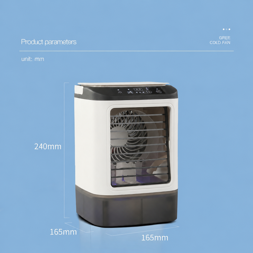 Unisex Portable Air Conditioner Fan with Ice Box