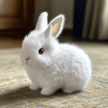 Unisex Realistic Rabbit Toy with Lifelike Movement & Soft Fur