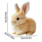 Unisex Realistic Rabbit Toy with Lifelike Movement & Soft Fur