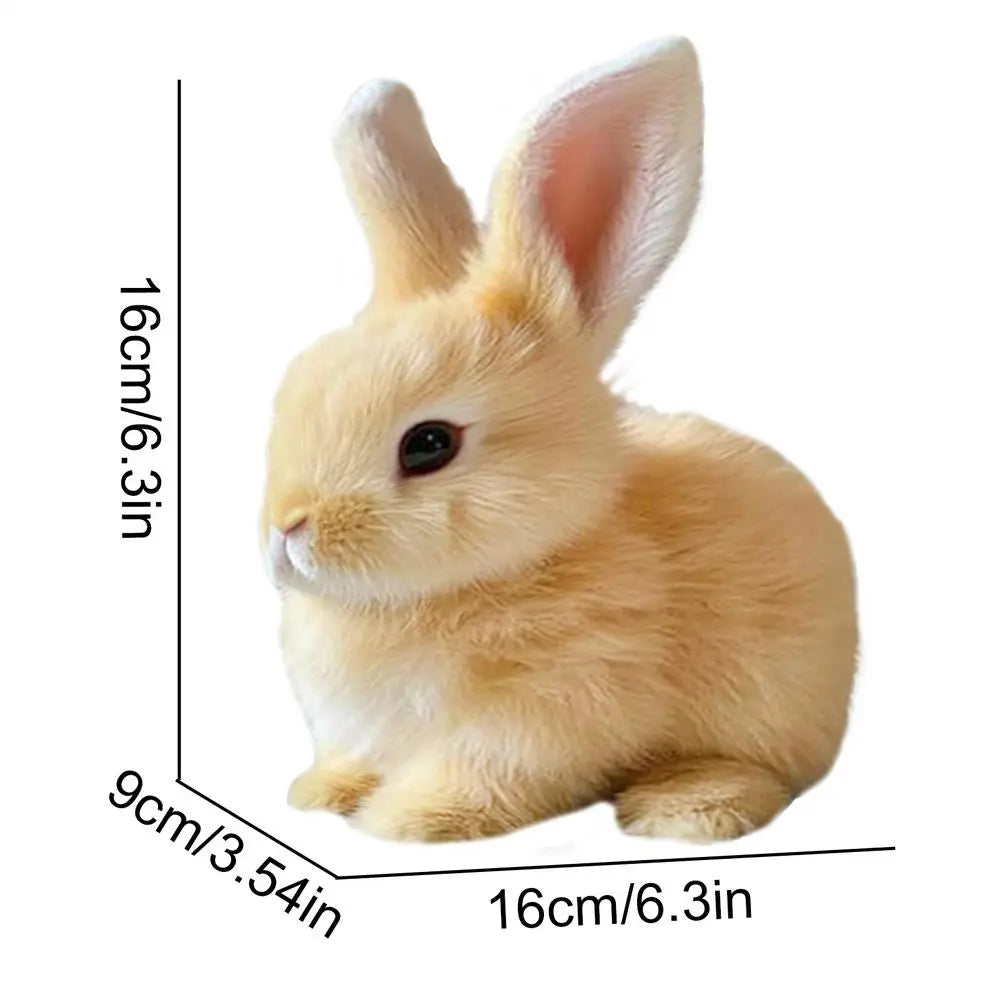 Unisex Realistic Rabbit Toy with Lifelike Movement & Soft Fur